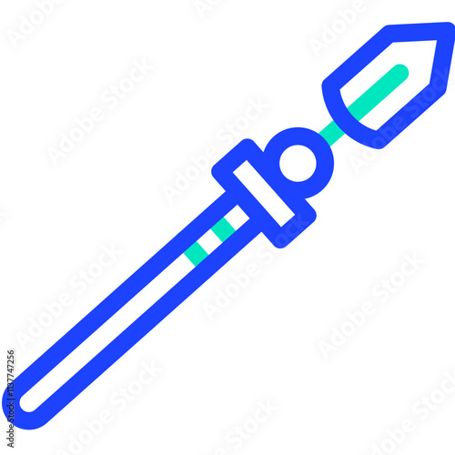 Lance Vector Icon Design Illustration