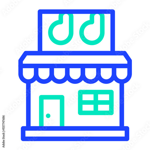 Meat shop Vector Icon Design Illustration