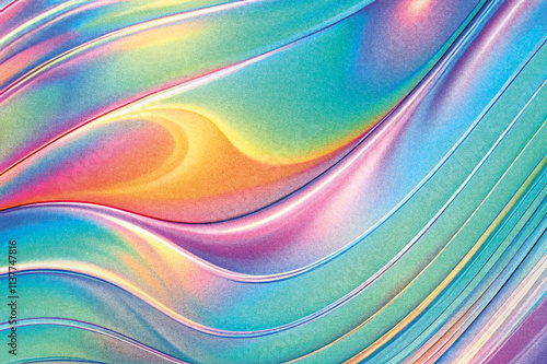 Colorful abstract gradient texture with grainy risography effect