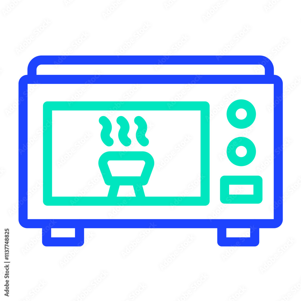 Microwave Vector Icon Design Illustration Microwave Vector Icon Design Illustration