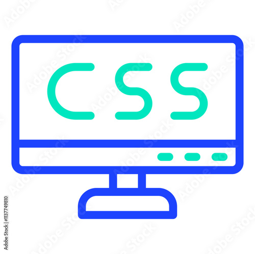 Css Vector Icon Design Illustration