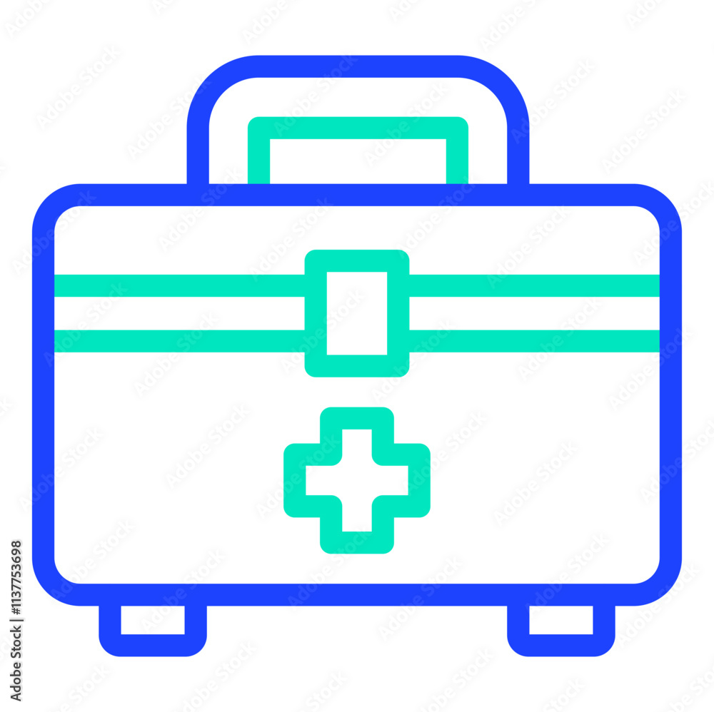 Obraz premium Emergency Kit Vector Icon Design Illustration