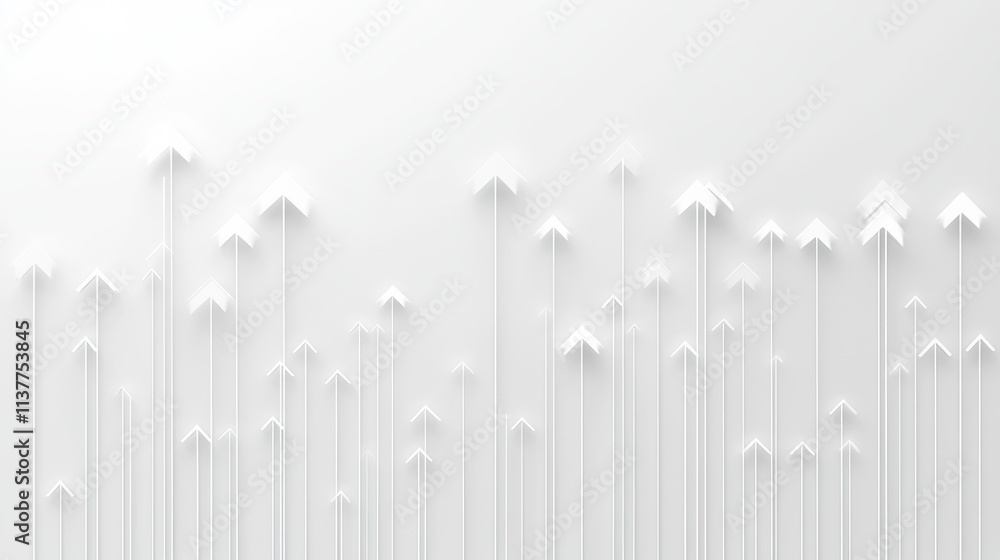 Minimalist Design with Arrow Shapes on Light Gray Background Minimalist Design with Arrow Shapes on Light Gray Background