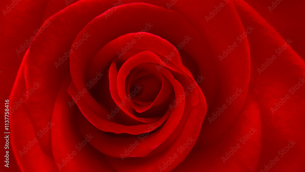 Blurred for background.Close-up Deep red rose head for background.