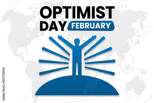 OPTIMIST DAY Vector Illustration background