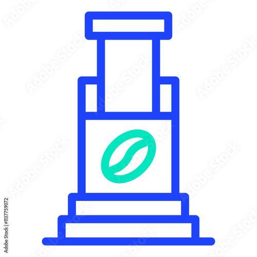 Aeropress Vector Icon Design Illustration