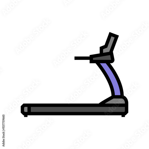 treadmill fitness tool color icon vector. treadmill fitness tool sign. isolated symbol illustration