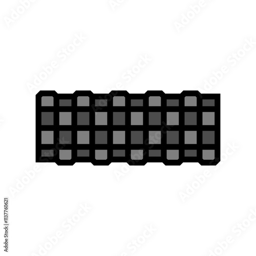 foam roller fitness tool color icon vector. foam roller fitness tool sign. isolated symbol illustration