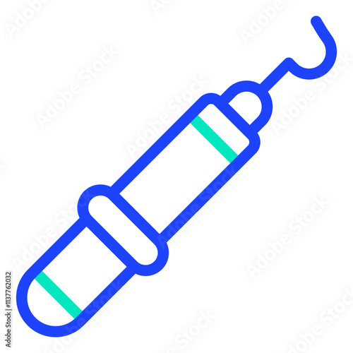 Dental Probe Vector Icon Design Illustration