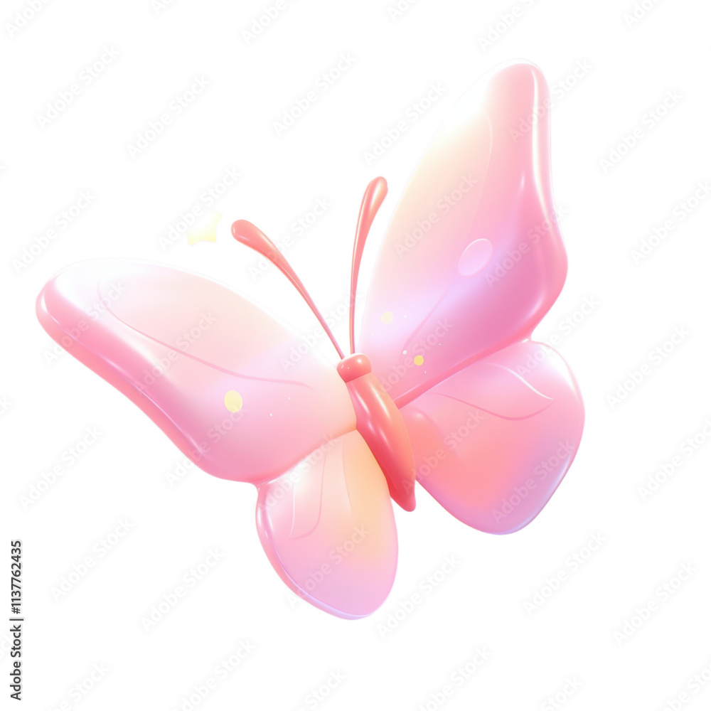 Butterfly, 3d icon, cartoon, 3D rendering, smooth and shiny, cute, girly style,pastel colors Butterfly, 3d icon, cartoon, 3D rendering, smooth and shiny, cute, girly style,pastel colors
