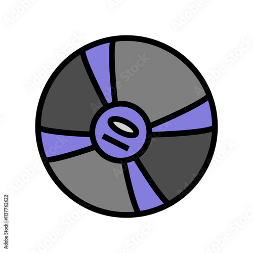 medicine ball fitness tool color icon vector. medicine ball fitness tool sign. isolated symbol illustration