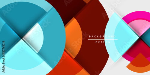 Target circle geometric abstract shapes. Vector Illustration For Wallpaper, Banner, Background, Card, Book Illustration, landing page