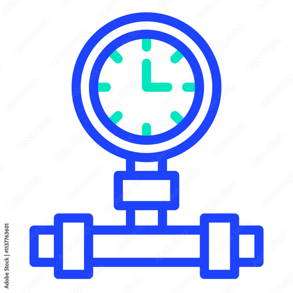 Manometer Vector Icon Design Illustration Manometer Vector Icon Design Illustration