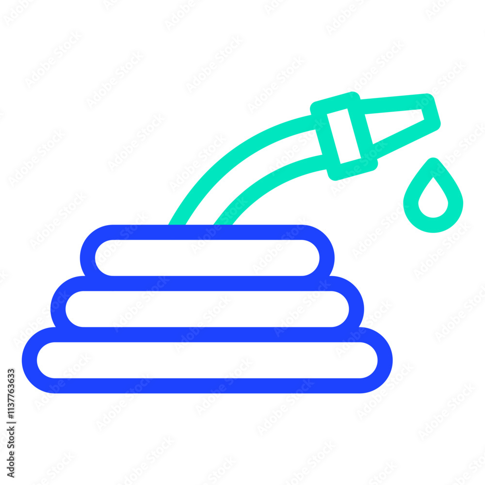Hose Vector Icon Design Illustration Hose Vector Icon Design Illustration