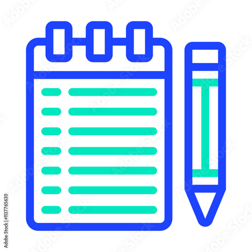 Notebook Vector Icon Design Illustration