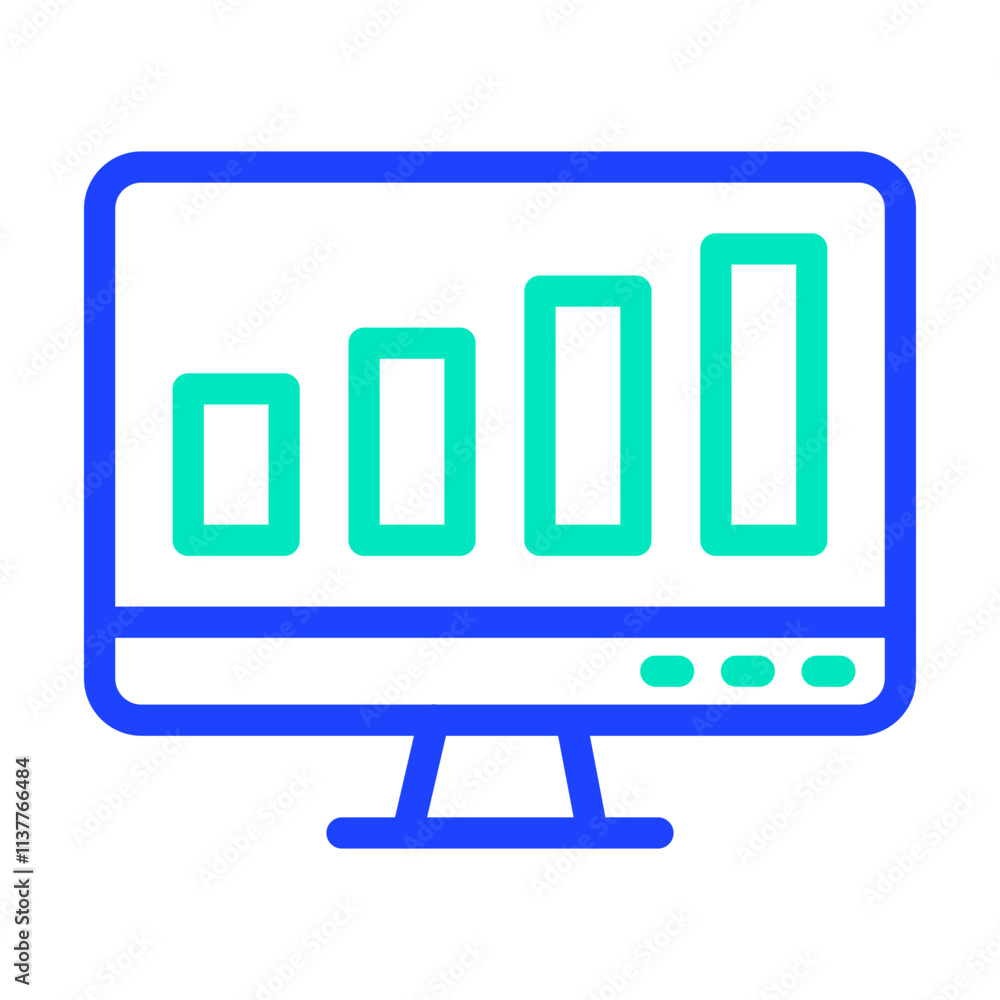 Statistics Vector Icon Design Illustration Statistics Vector Icon Design Illustration