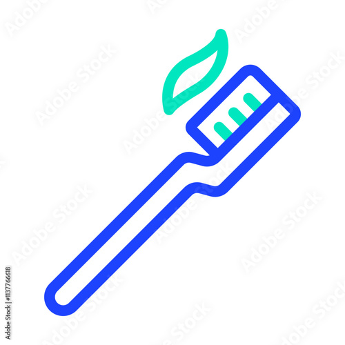 Tooth Brush Vector Icon Design Illustration