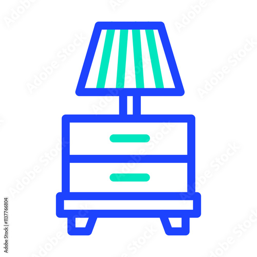 Nightstand Vector Icon Design Illustration