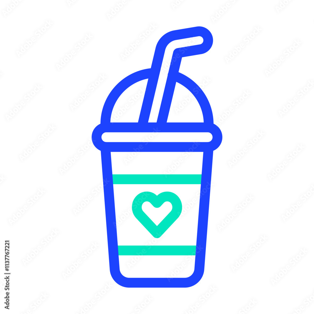 Milkshake Vector Icon Design Illustration Milkshake Vector Icon Design Illustration