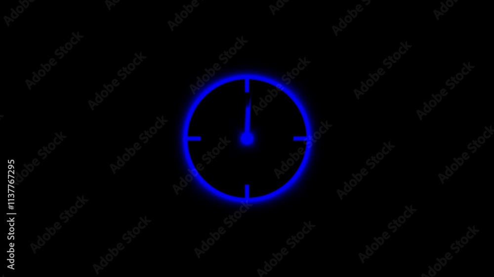 Abstract new analog clock icon animation. clock icon animation,simple white and black clock icon concept, 12 hours in the circle .on the black background . Abstract new analog clock icon animation. clock icon animation,simple white and black clock icon concept, 12 hours in the circle .on the black background .