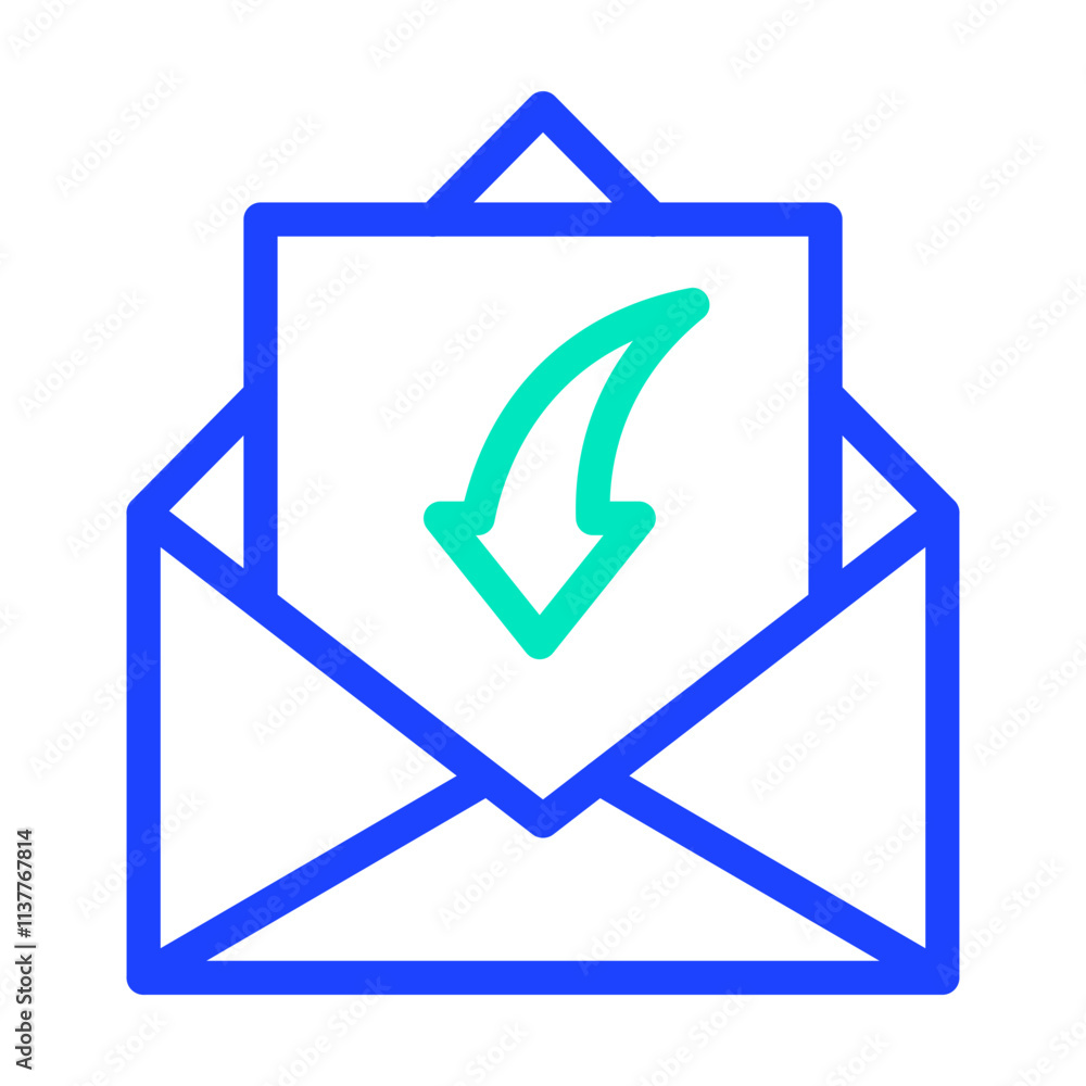 Receive Mail Vector Icon Design Illustration Receive Mail Vector Icon Design Illustration