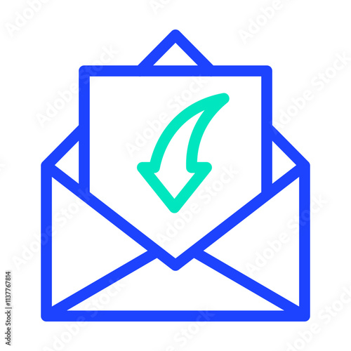 Receive Mail Vector Icon Design Illustration