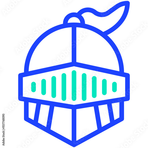 Warrior helmet Vector Icon Design Illustration