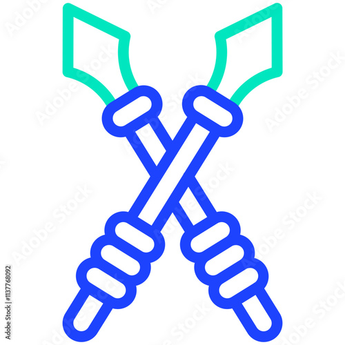 Spear Vector Icon Design Illustration photo