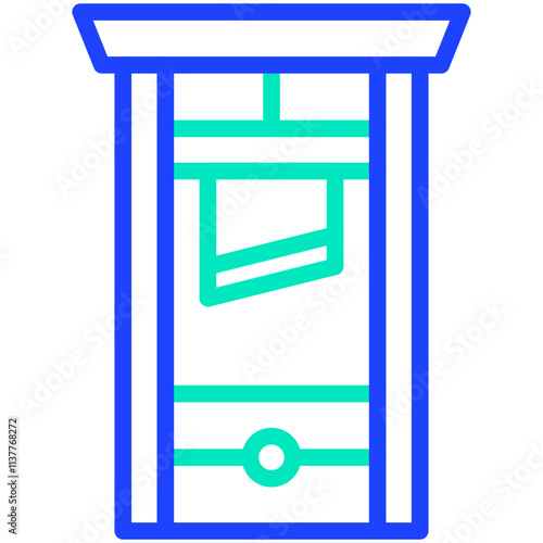 Guillotine Vector Icon Design Illustration