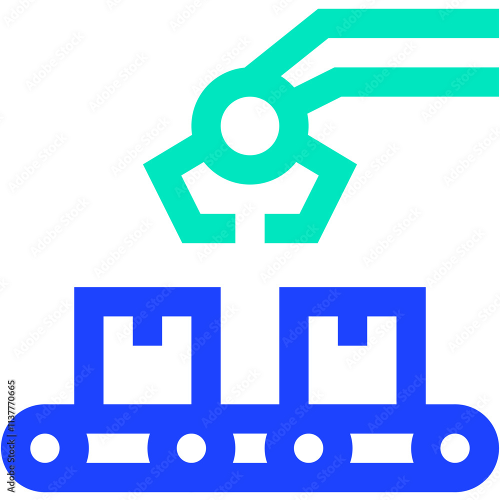 Conveyor Belt Vector Icon Design Illustration Conveyor Belt Vector Icon Design Illustration