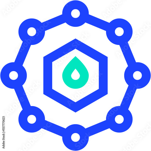 Benzol Vector Icon Design Illustration