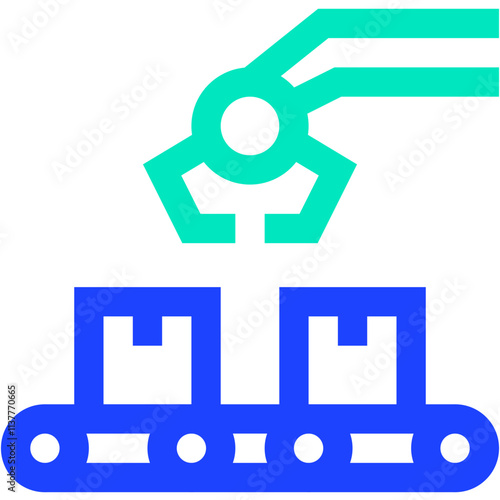 Conveyor Belt Vector Icon Design Illustration