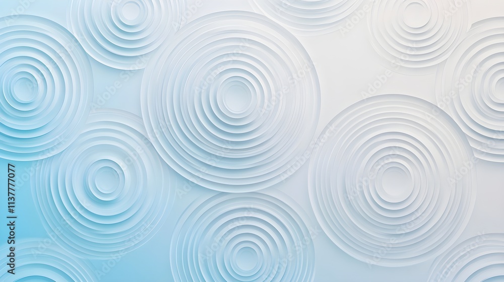 A minimalist high-tech background featuring holographic concentric circles in white on a gradient blue base. A minimalist high-tech background featuring holographic concentric circles in white on a gradient blue base.