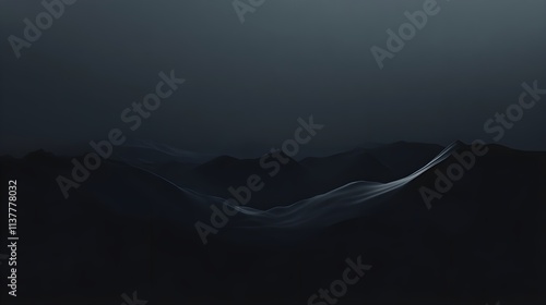 Fototapeta Naklejka Na Ścianę i Meble -  A minimalist dark mode background with soft textures of charcoal and graphite.