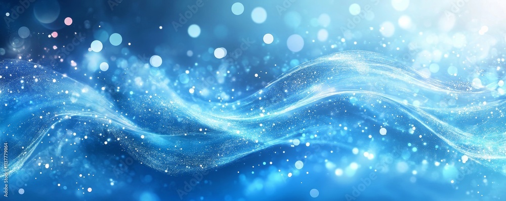 Saturated Abstract Blue Background with Digital Effects, Generative AI Saturated Abstract Blue Background with Digital Effects, Generative AI