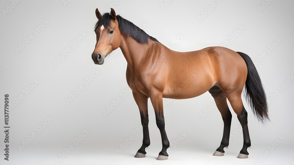 Obraz premium horse, isolated on white background