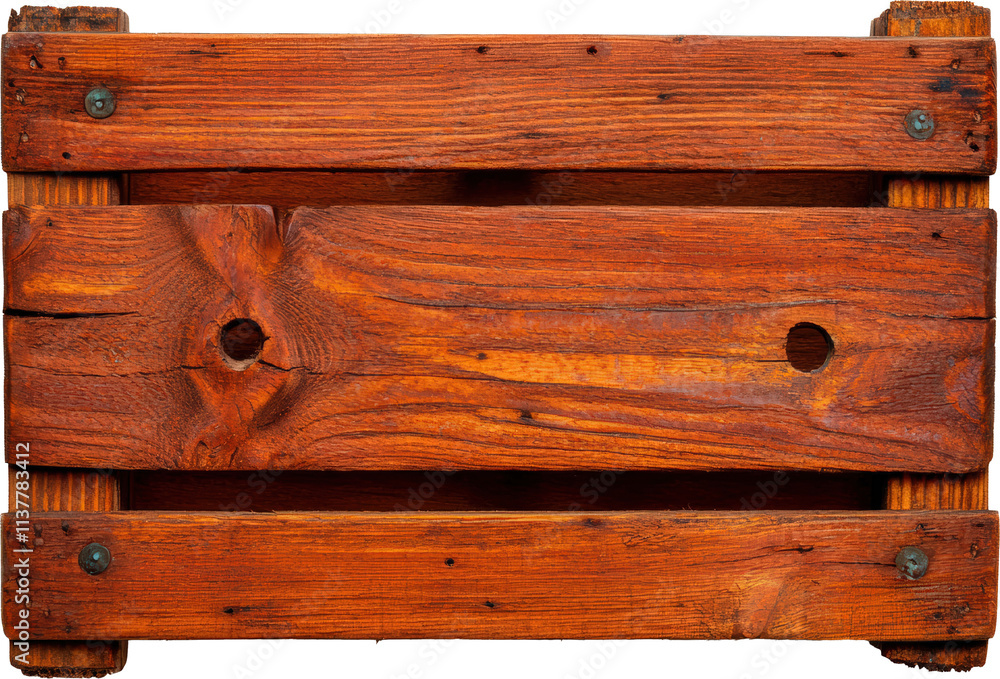 Rustic wooden crate with rich texture Rustic wooden crate with rich texture
