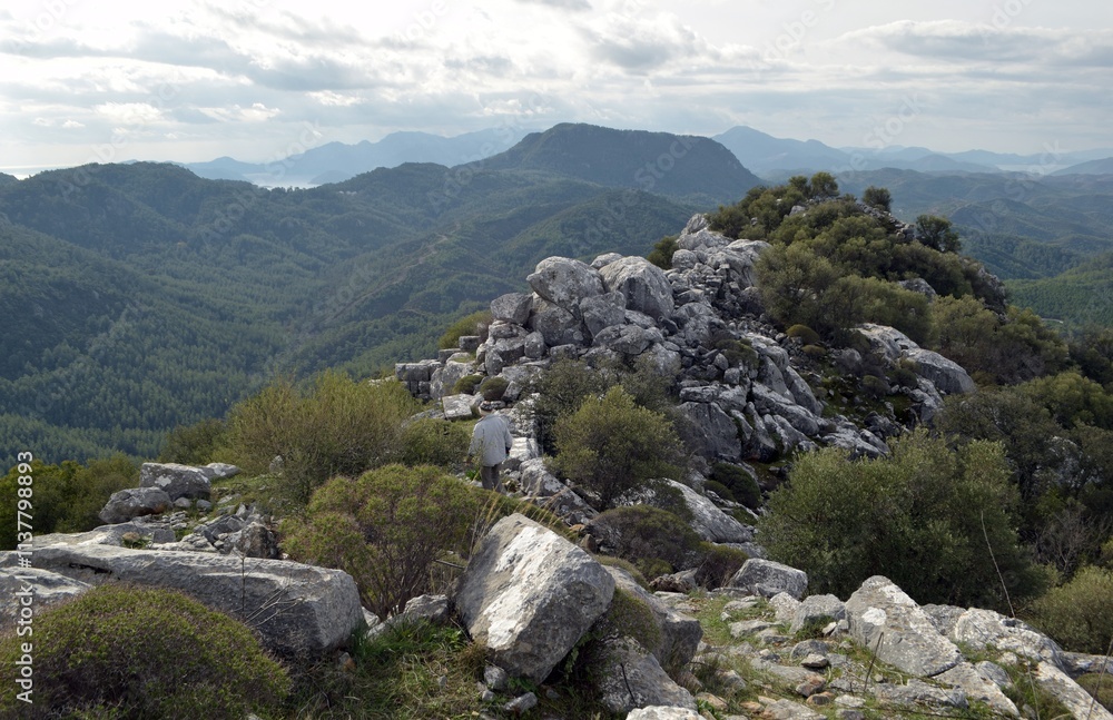Fototapeta premium Mountain landscape in the vicinity of Marmaris