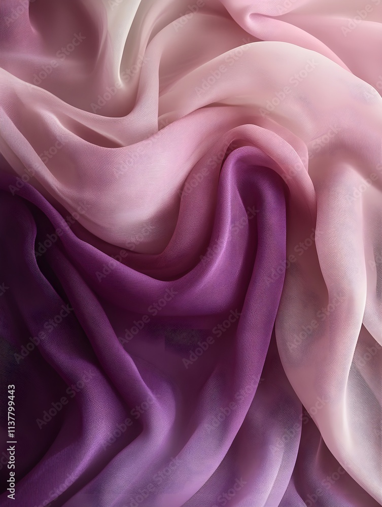 Obraz premium A gradient shifting from deep plum purple to muted blush pink, with a romantic and modern feel.