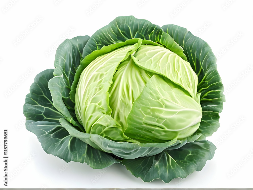 Fototapeta premium cabbage isolated on white background
