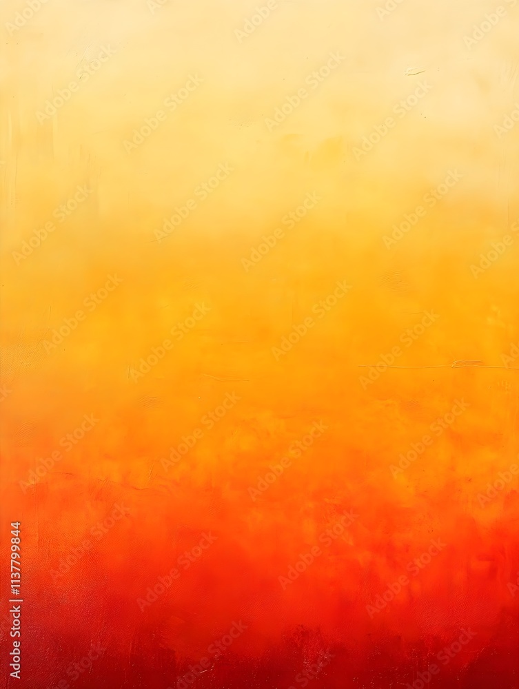 Fototapeta premium A gradient of bright tangerine fading into pale lemon yellow, bursting with energy and warmth