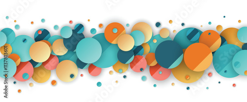 Abstract futuristic metaball, bubbles shapes science background