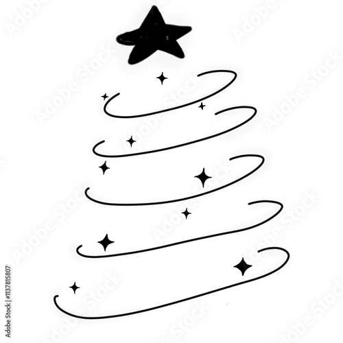 abstract christmas tree