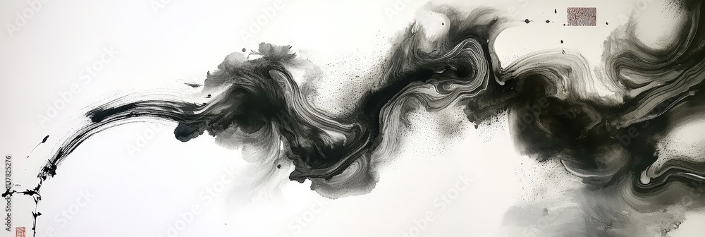 Fototapeta premium Abstract Ink Splash