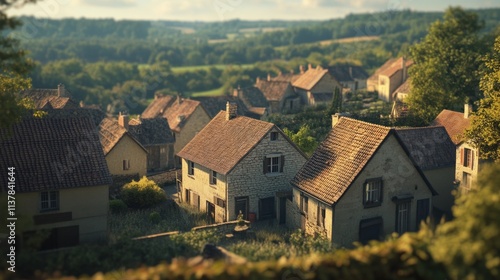 Wallpaper Mural A Quiet Village in the French Countryside Torontodigital.ca