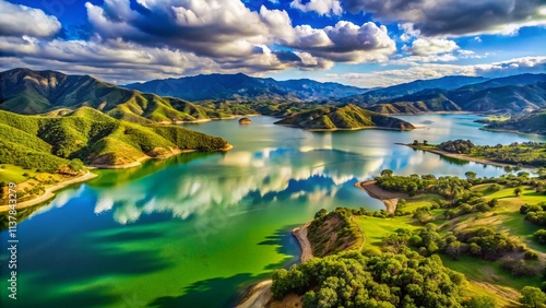 Stunning Drone Photography of Lake Casitas, Ojai Valley - Aerial Views, California Landscape photo