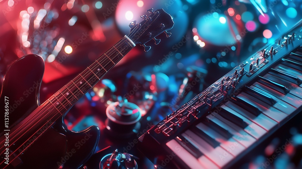 Naklejka premium musical instruments