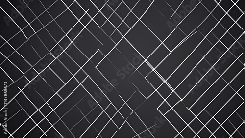 A minimalist grid background with perfectly aligned white lines over a dark gray surface. The clean, geometric design is ideal for tech or corporate branding.
 photo