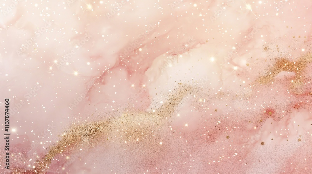 Fototapeta premium light pink pastel background with soft glittering lights