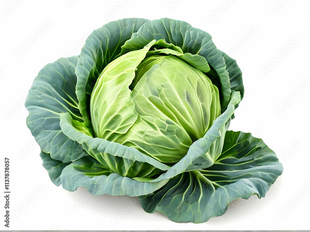Fototapeta premium cabbage isolated on white background